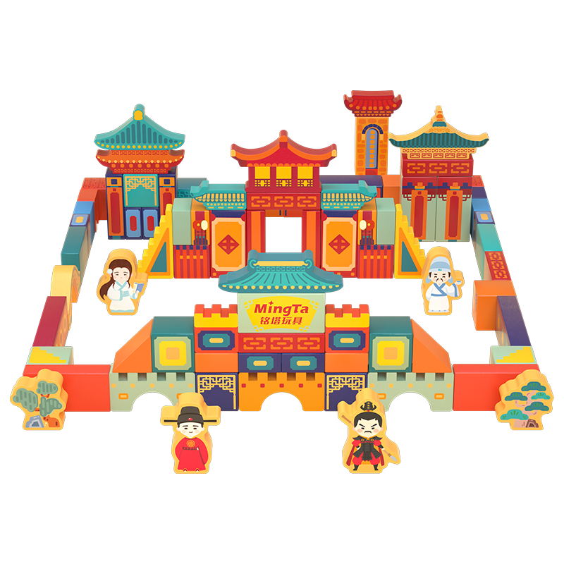 铭塔大宋风韵100粒积木  100粒大宋风韵积木  