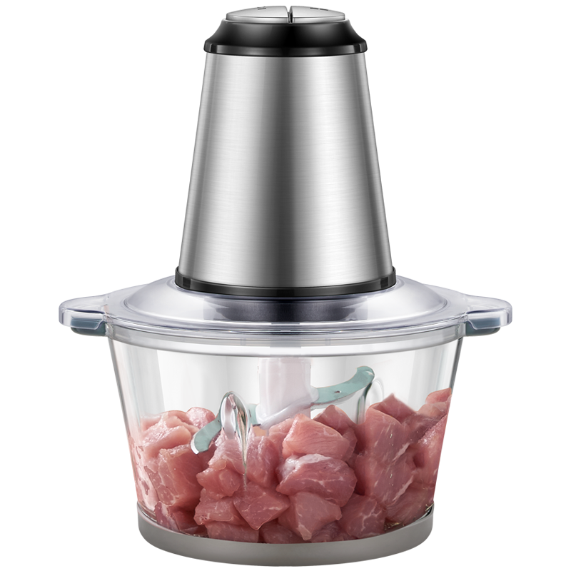 优益（Yoice）Y-JR01绞肉机1800ml容量2-6人家庭  金属银色  