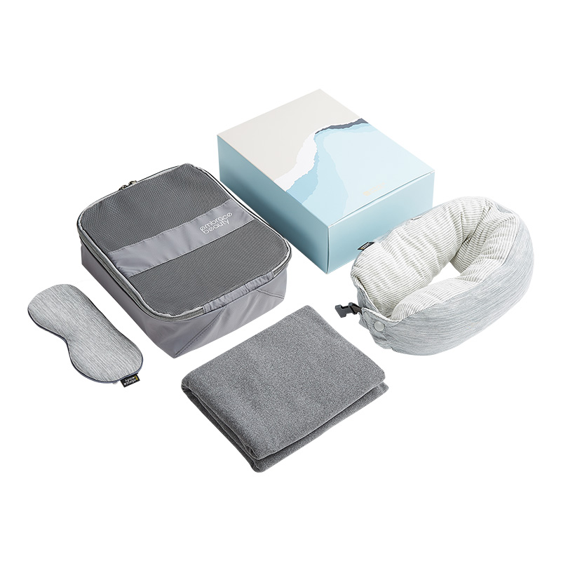 又见美物融合系列无忧睡眠四件套礼盒 EB4Z01  灰色  