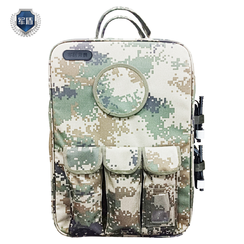 天津军盾应急医疗 2002型军医背囊 * 含配置 户外急救包  陆军迷彩  