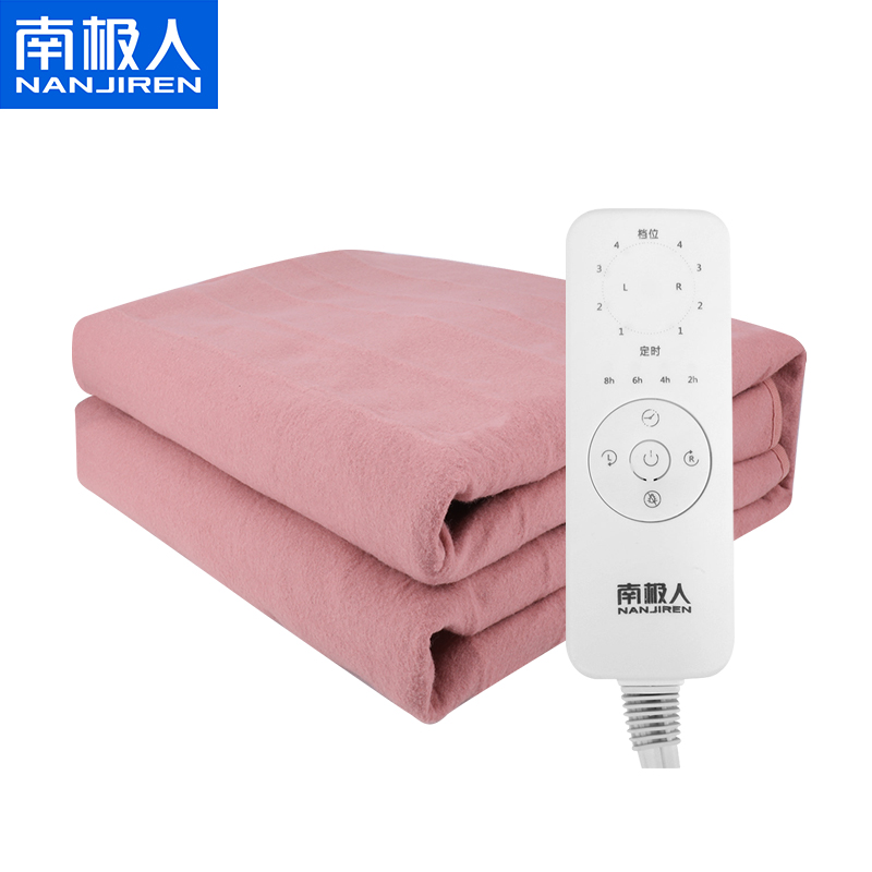 南极人SC无纺布电热毯暖咖200*180cm（单位：条） 豆沙色