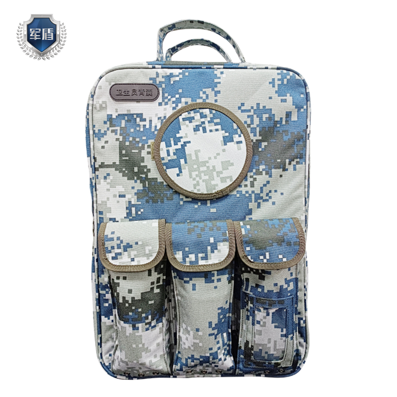 天津军盾应急医疗 2002型 卫生员背囊 包扎止血固定通气套装模块  空军迷彩  