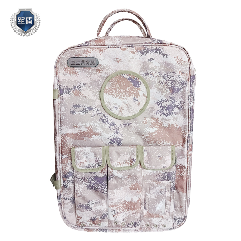 天津军盾应急医疗 2002型 卫生员背囊 包扎止血固定通气套装模块  荒漠星空迷彩  