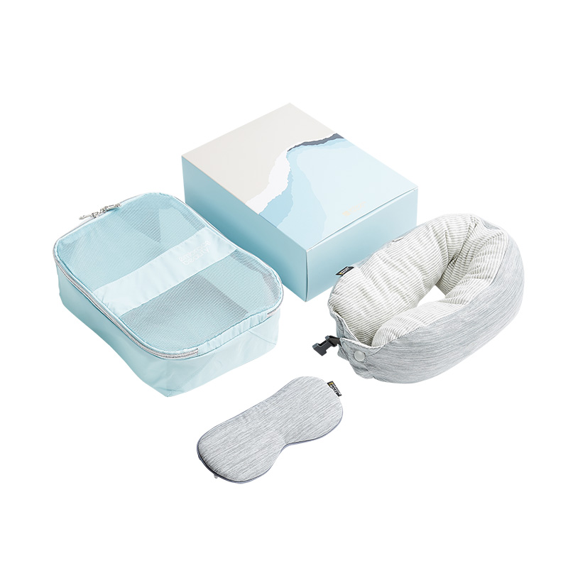 又见美物融合系列无忧睡眠三件套礼盒EB3Z04  蓝色  