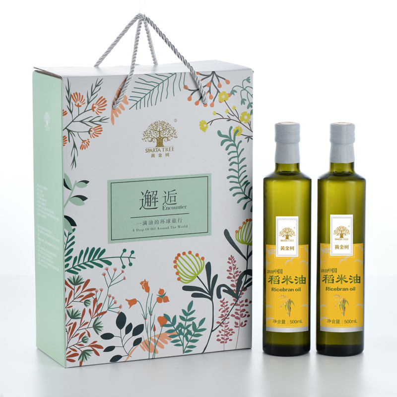 黄金树500ml*2稻米油礼盒装  尼加拉蓝  