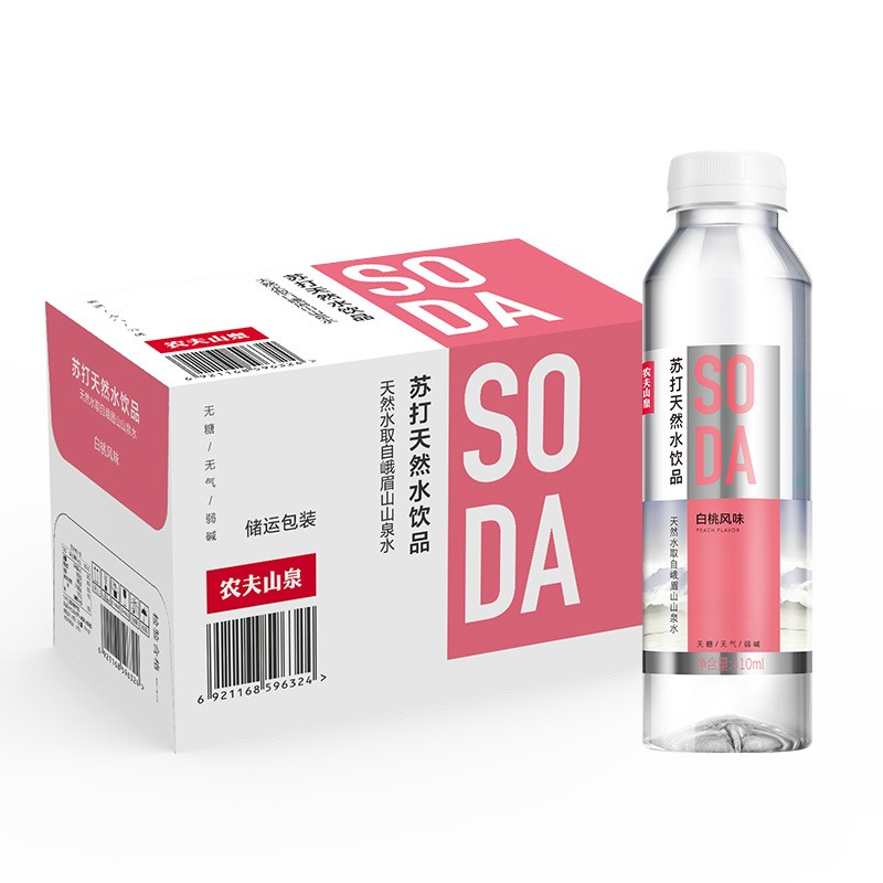 农夫山泉苏打天然水（白桃风味）15*410ml    