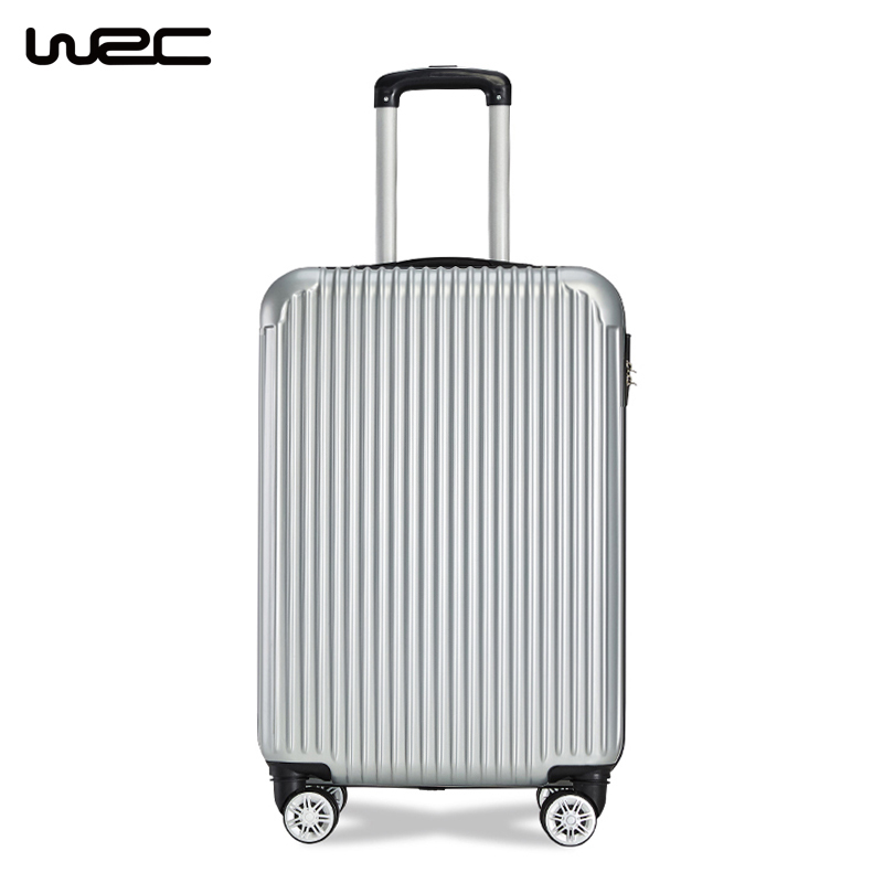 WRC耐磨时尚万向轮拉杆箱W-J80888 （无侧把手）/个 银色 20寸