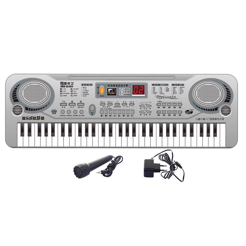 婴侍卫  儿童61键入门型演奏电子琴  MQ-6101 如示