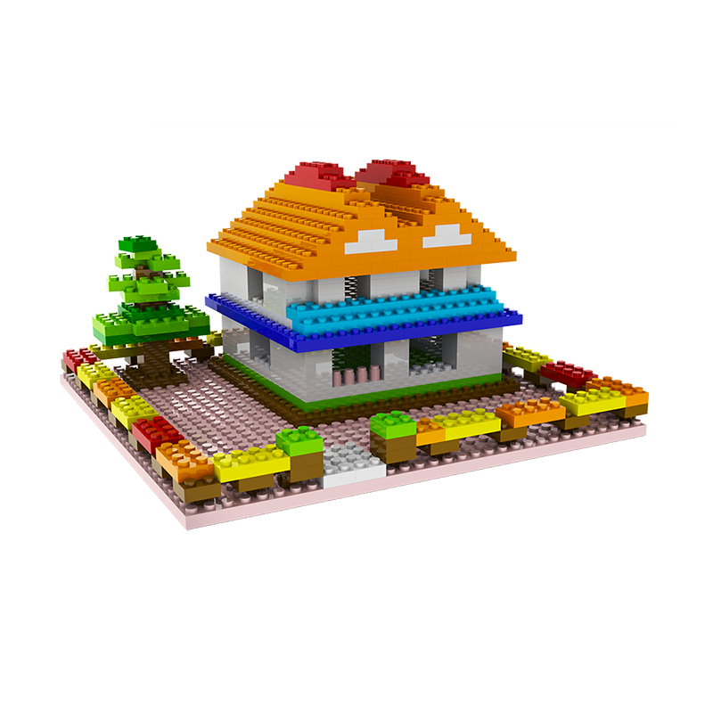 婴侍卫  带板小颗粒积木  NO.097  随机  