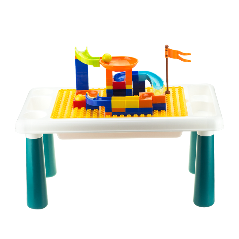 婴侍卫趣味积木桌套装（83颗）HX60822  随机  