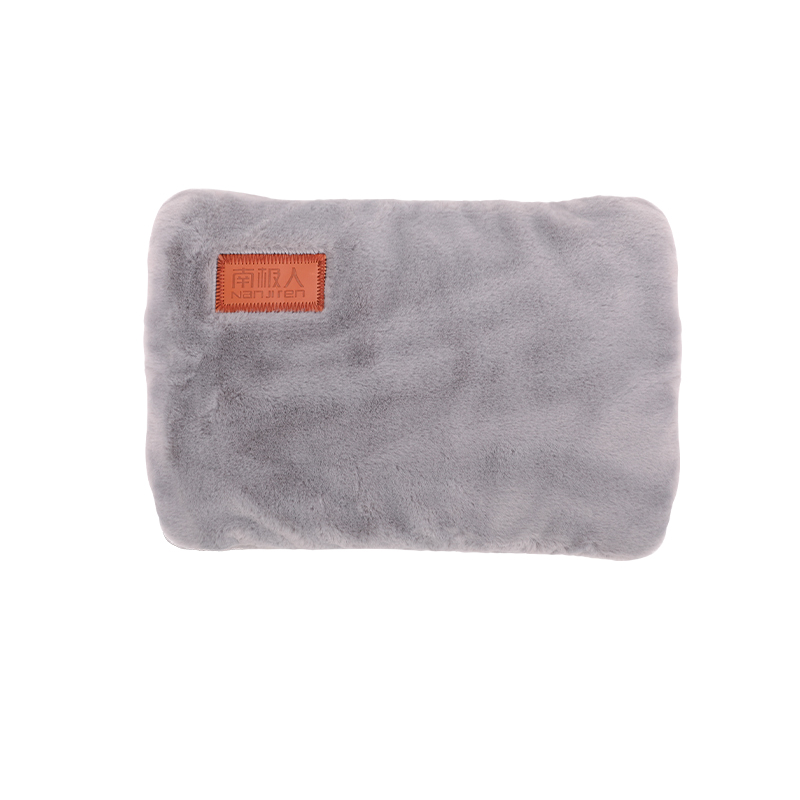 南极人KS 热水袋带短毛外套  浅灰色  