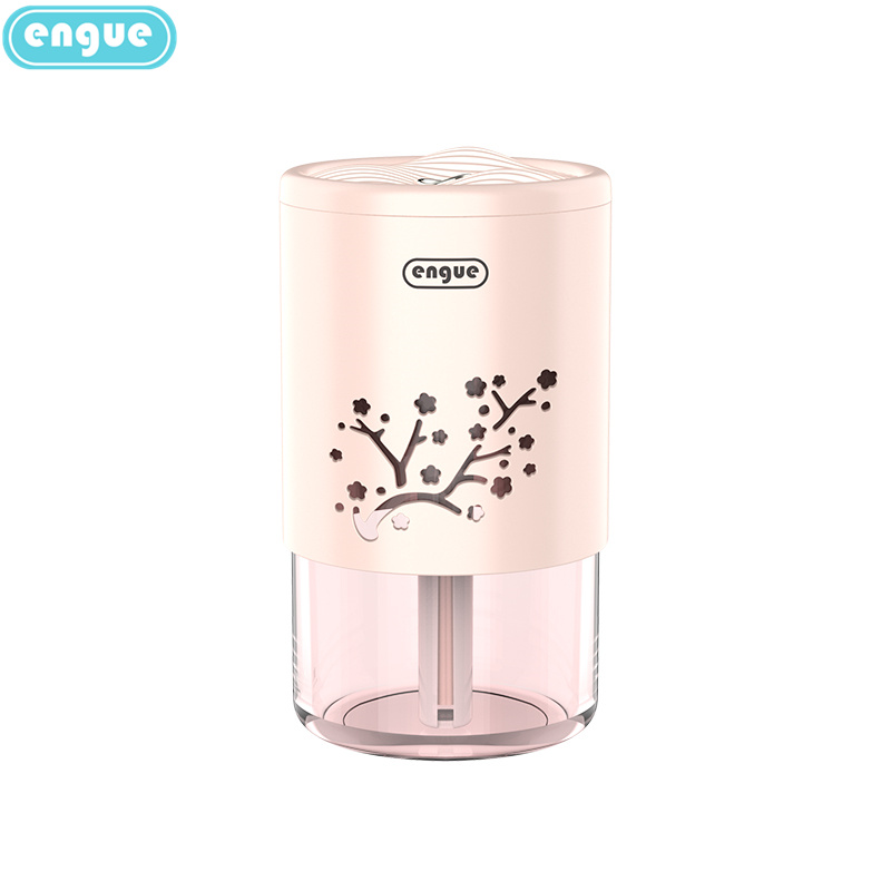 engue恩谷迷你加湿器 创意宿舍办公室卧室家用静音桌面礼物礼品 USB国风山丘加湿器EG-025  粉色  