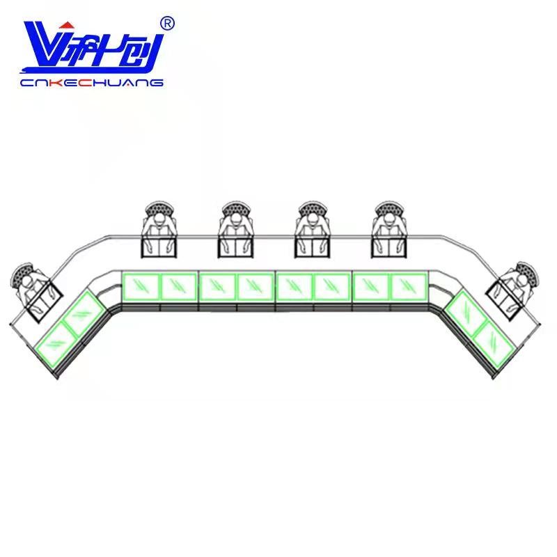科创 监控机房操作台 指挥调度台中心视频控制操作台 定制  混色  
