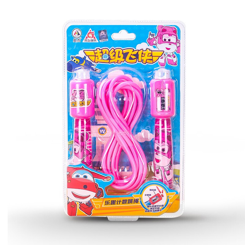 超级飞侠计数跳绳IP3326  粉色  