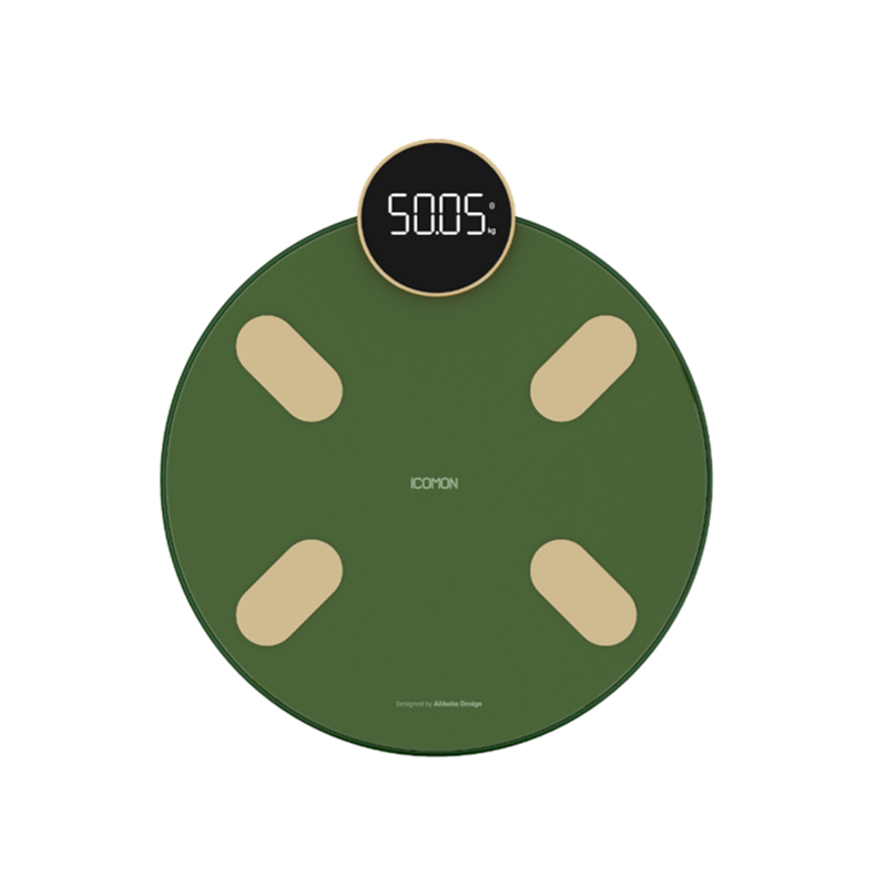 沃莱智能体脂秤小海龟网红系列FG1916B电池款（单位：台） 军绿色