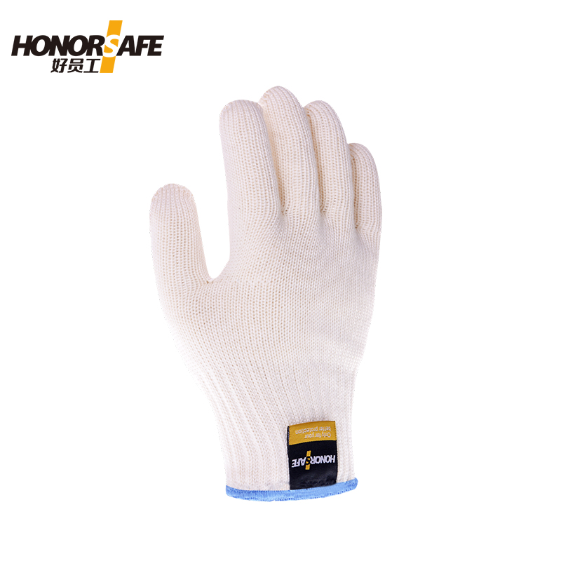 好员工 7针芳纶耐高温手套 H7-3200 50双起订 白色