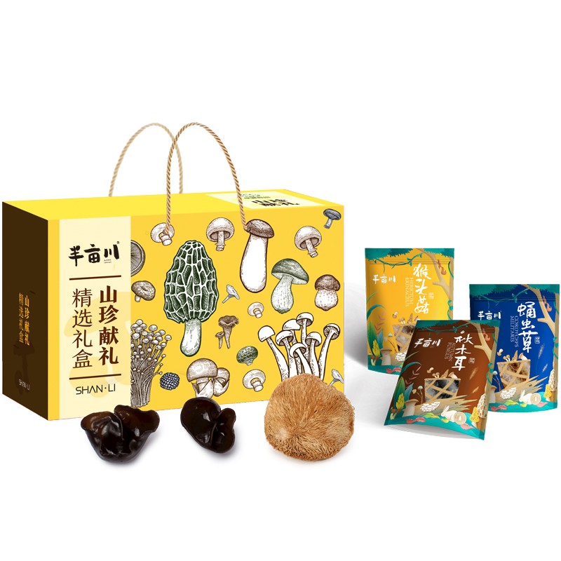 半亩川山珍献礼1438g 单位：盒 金色