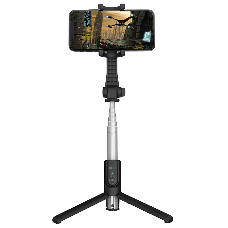 COOWOO 一体式多功能蓝牙自拍杆 个 黑色