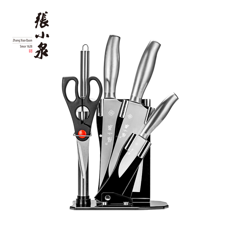 张小泉D40500100	银睿系列刀具六件套 银色