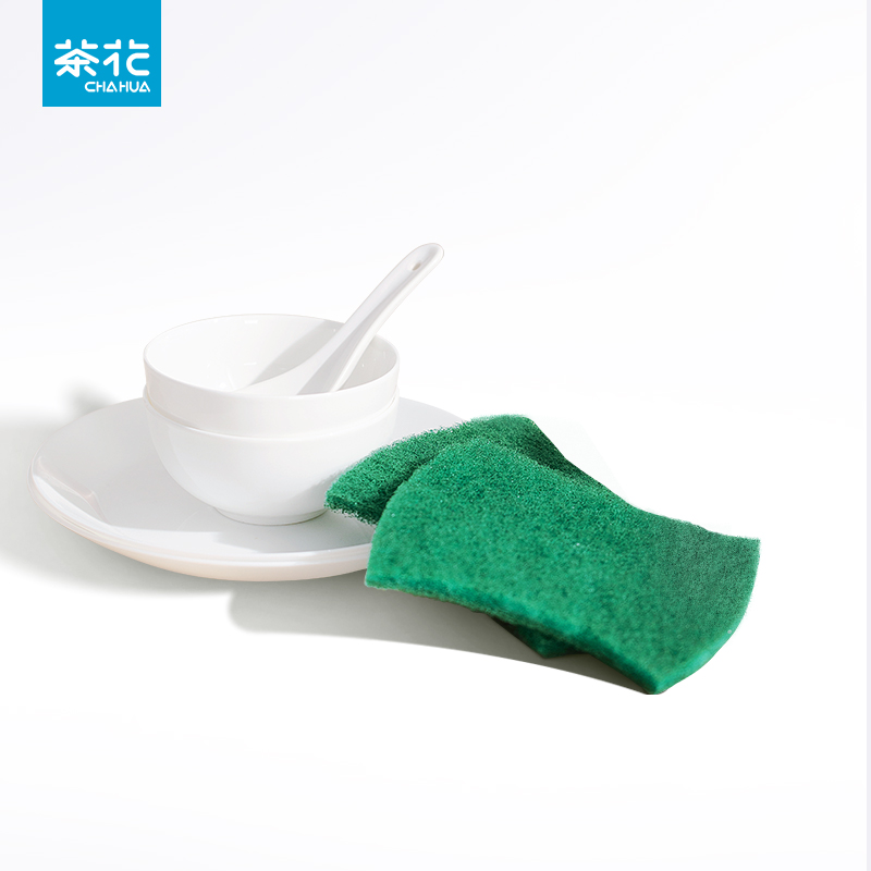 茶花含砂百洁布（2片装）*3包221002*3  混色  