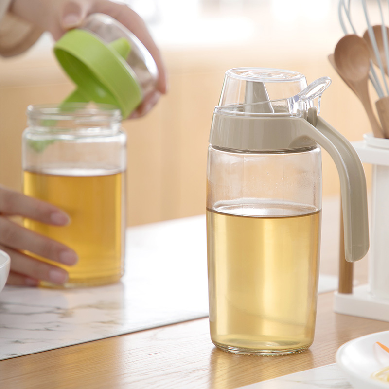 茶花厨易玻璃油壶-L   A60001  混色  