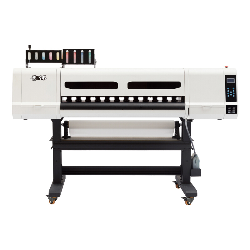 普伟 国产大幅面写真喷绘机绘图仪1.2米户内/户外广告打印商用海报卷材热转印i3200单喷头高配版打印机PW-1206  白色  