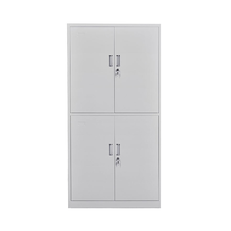 企诺 通双节柜文件柜带锁资料柜档案铁皮柜WJG-2  灰白色  