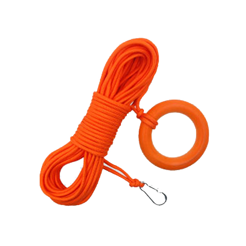 谋福 204 救生绳游泳绳子救援安全绳漂浮水上救生圈浮索逃生绳 条 灰橙色