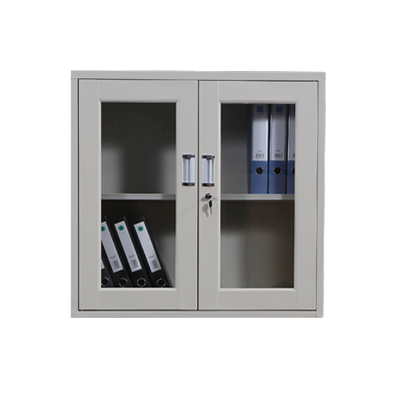 企诺 文件柜通玻对开矮柜WJG-15  灰白色  