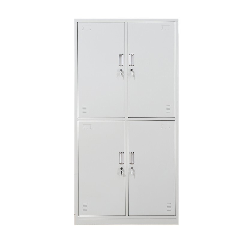 企诺 四门更衣柜常规铁皮柜储物柜GYG-3  灰白色  