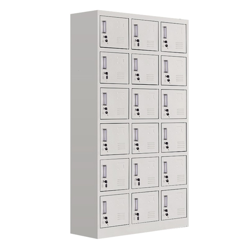 企诺 文件柜十八门更衣柜GYG-10  灰白色  