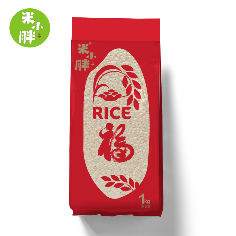 米小胖长粒香米1kg东北大米当季新米2包    