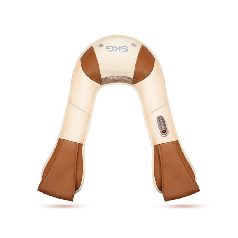 SKG按摩披肩 敲打肩部颈椎按摩器背部腰部腰椎脖子捶打加热热敷长辈送礼礼品 4095  橙色  