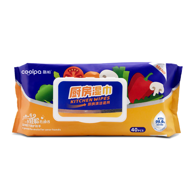 酷帕40片厨房除污湿巾KPCF-40Z  玫瑰金  
