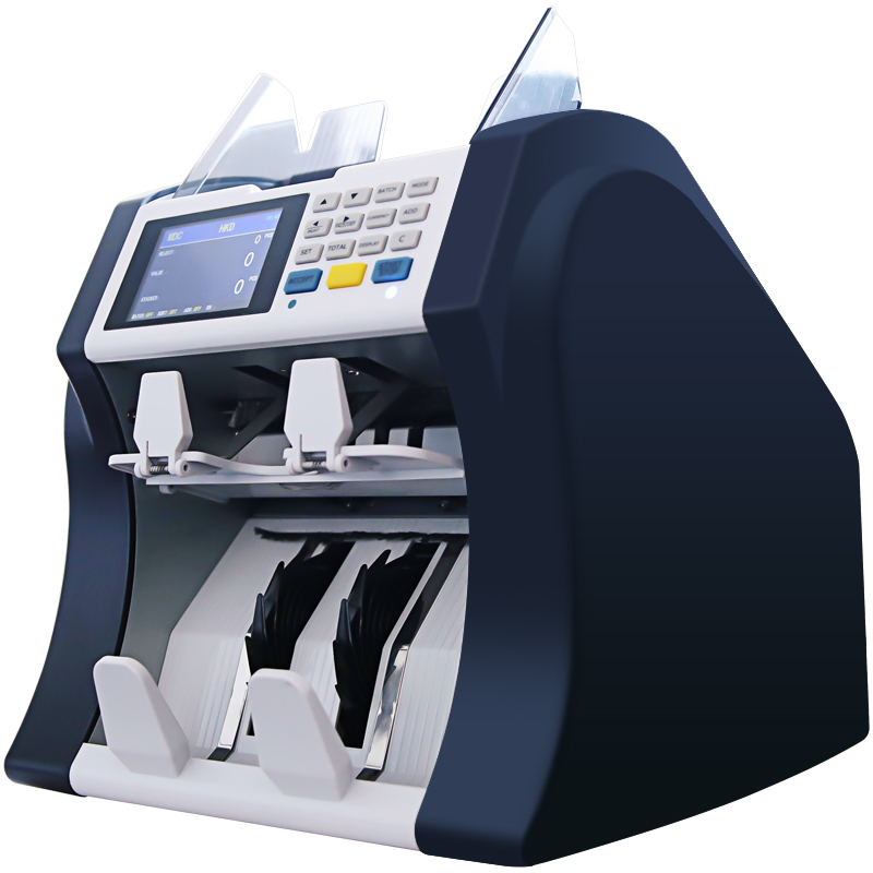 惠朗（huilang）多国货币纸币清分机点钞机验钞机 美元欧元港元日元多国外币A类智能点验钞机T1000  混色  