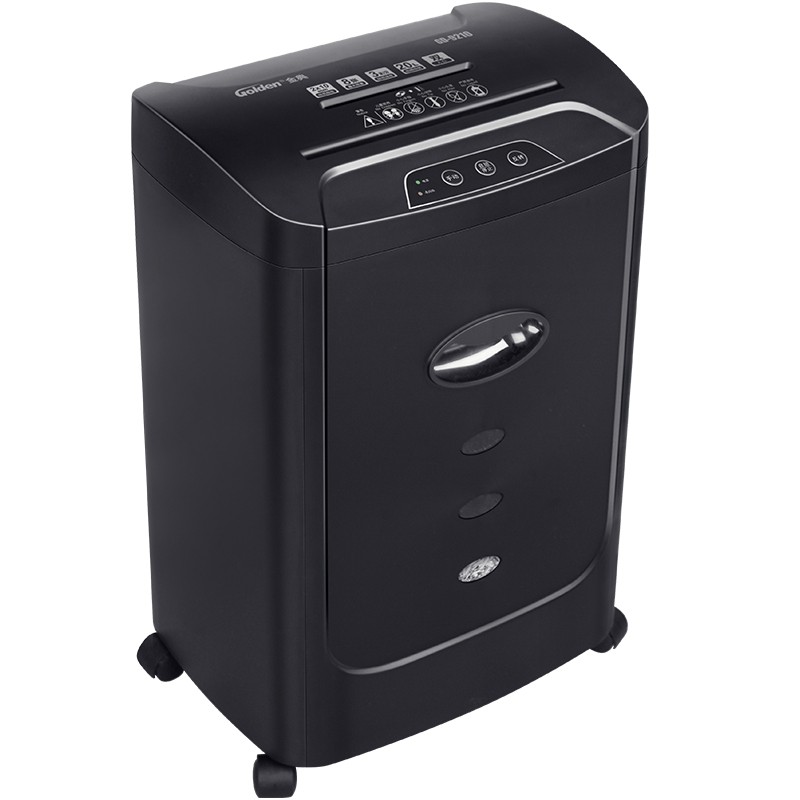 金典 GOLDEN GD-9210碎纸机 文件粉碎机 办公碎纸机  黑色  