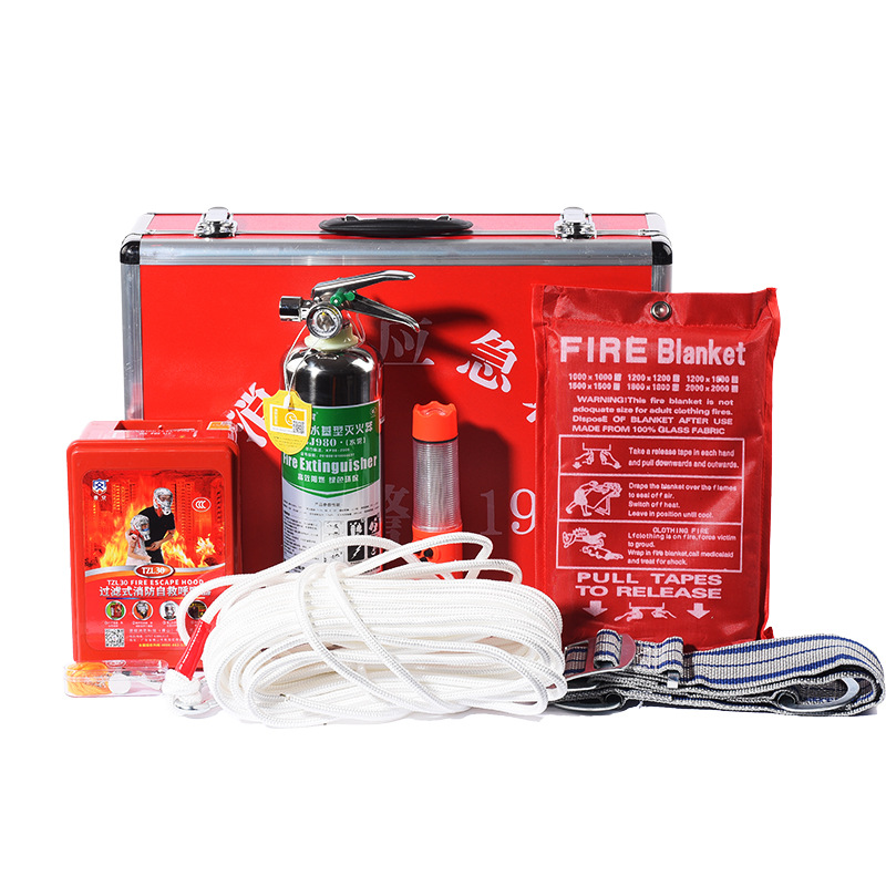 谋福 271Y消防应急箱消防应急包急救箱8件套 办公常备救急消防器材 套 红色