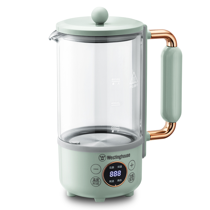 西屋Westinghouse-多功能电水壶（养生壶）WYH-A657 600ml（单位：台） 灰湖绿