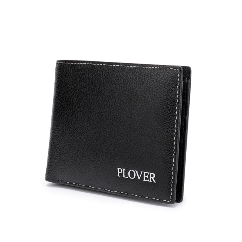 PLOVER香港啄木鸟横款收纳钱包西摔纹钱夹 GD5928-6A  黑色  