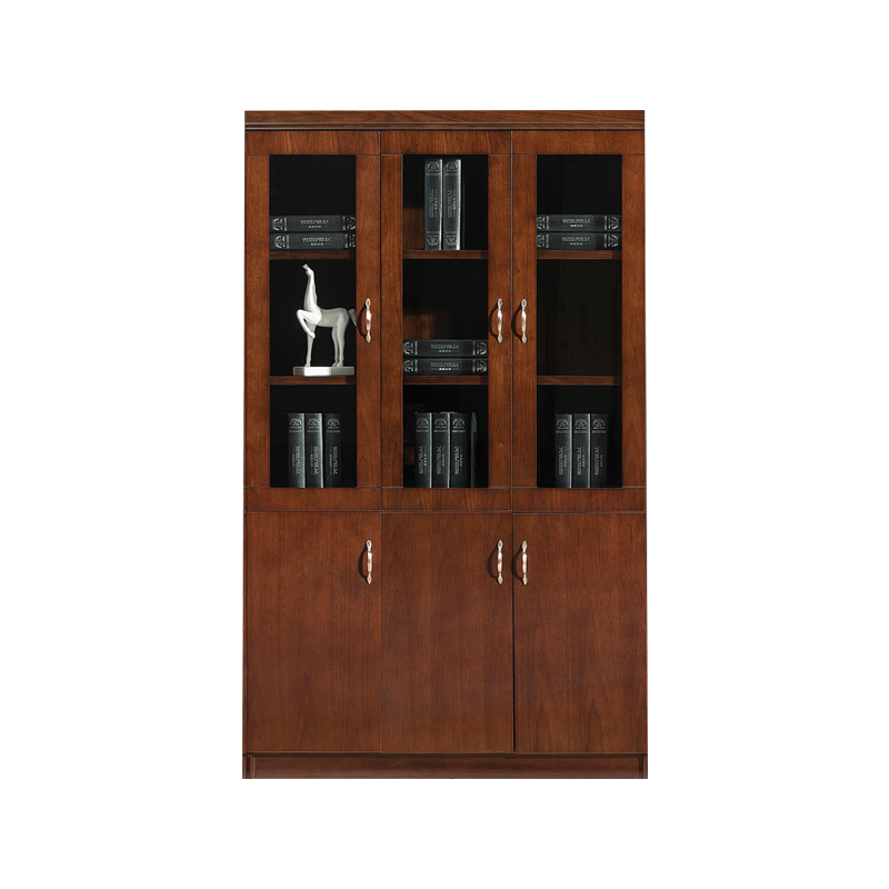 企诺 办公文件柜档案柜油漆文件柜W653-3H  胡桃色  