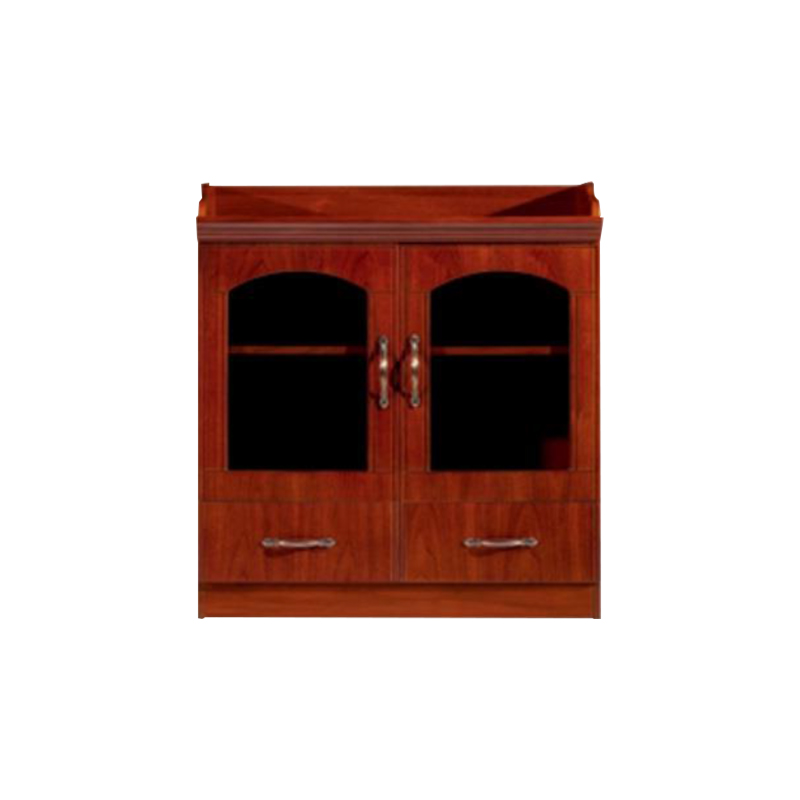 企诺 2门矮柜简约油漆储物柜茶水柜LM1203-1  胡桃色  