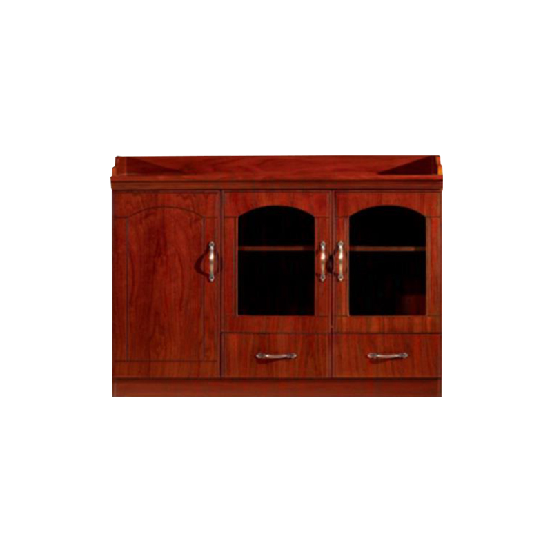 企诺 3门矮柜油漆储物柜左门茶水柜LM1203-2  胡桃色  