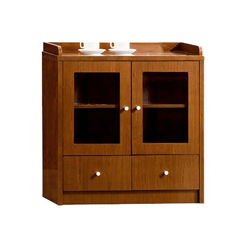 企诺 油漆置物柜办公茶水柜S701H08H  胡桃色  