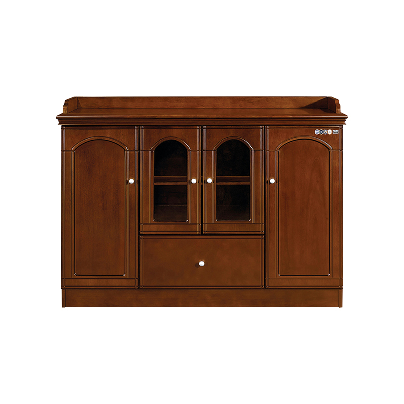 企诺 家用柜办公茶水柜餐边柜C04-3H  胡桃色  