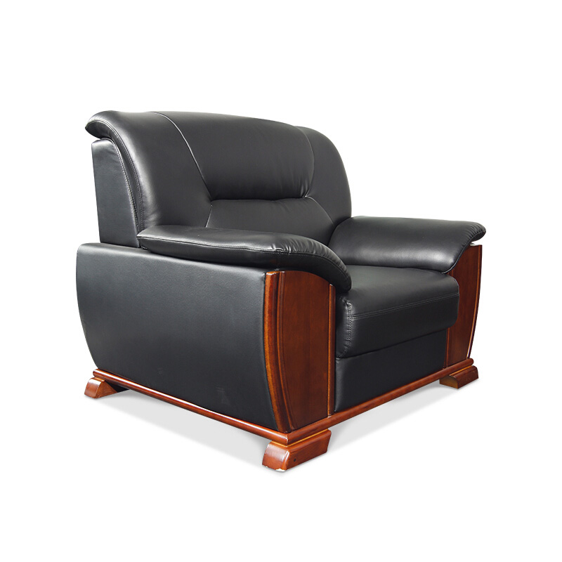 企诺 沙发椅办公接待沙发单人位SF-4  黑色  