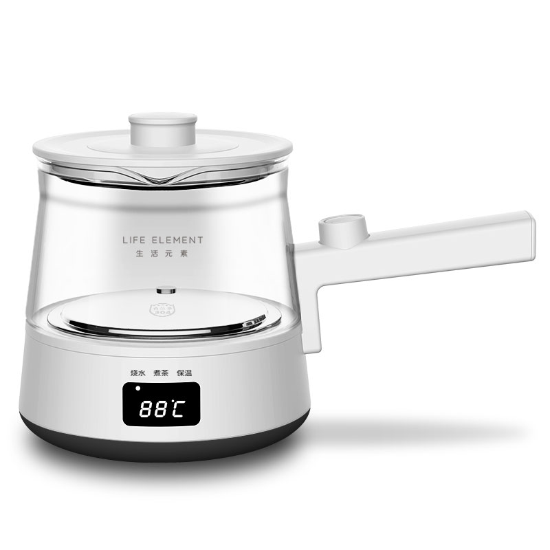生活元素（LIFE ELEMENT）日式手柄多功能煮茶器I90  500ML（单位：台） 白色