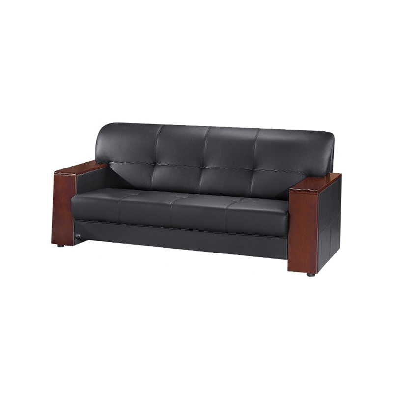 企诺 办公沙发 三人位DA6017  黑色  