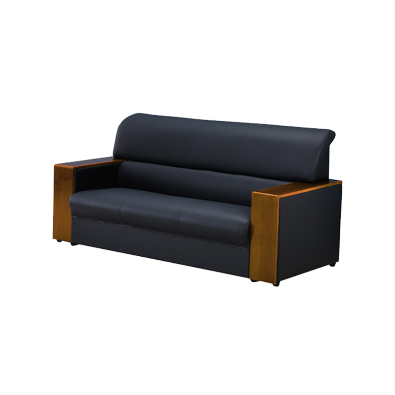 企诺 商务办公沙发三人位SF-10  黑色  