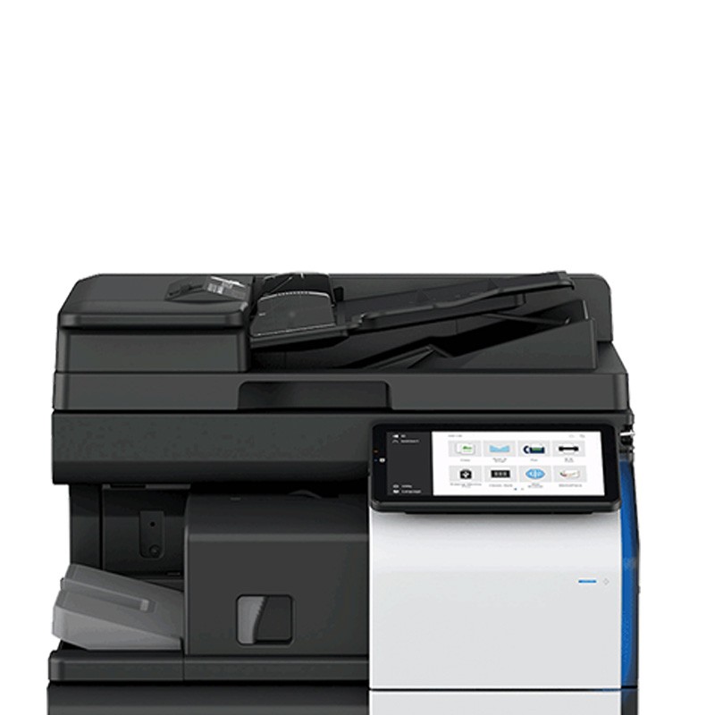 汉光联创HGFC5306S 彩色国产智能复合机+输稿器双纸盒原装工作台商用大型复合机多功能办公一体机  黑色  