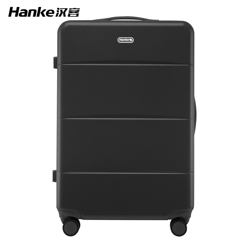 汉客高颜值万向轮拉杆箱26寸H9821-26  黑色磨砂  